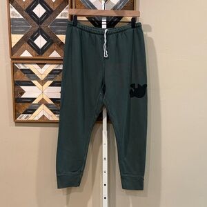 Freecity 3/4 Sweatpants Green with Black Bird size Medium